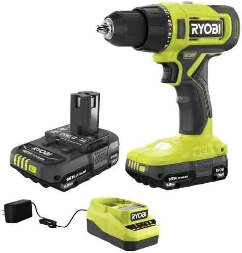 O.B. Ryobi One+1/2" Drill/Driver Kit PCL206K1, 18VTool with Battery + Charger