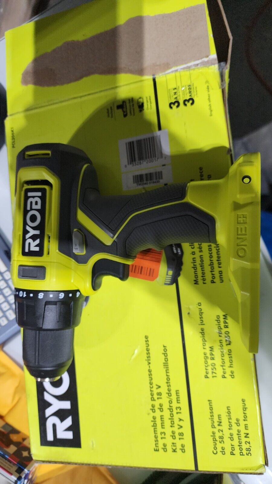 O.B. Ryobi One+1/2" Drill/Driver Kit PCL206K1, 18VTool with Battery + Charger