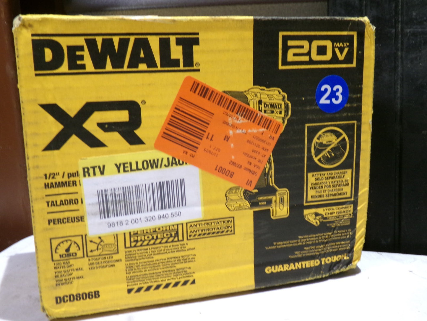 DEWALT 20V MAX XR Brushless Cordless 1/2 in. Hammer Drill (Tool Only) (DCD806)5