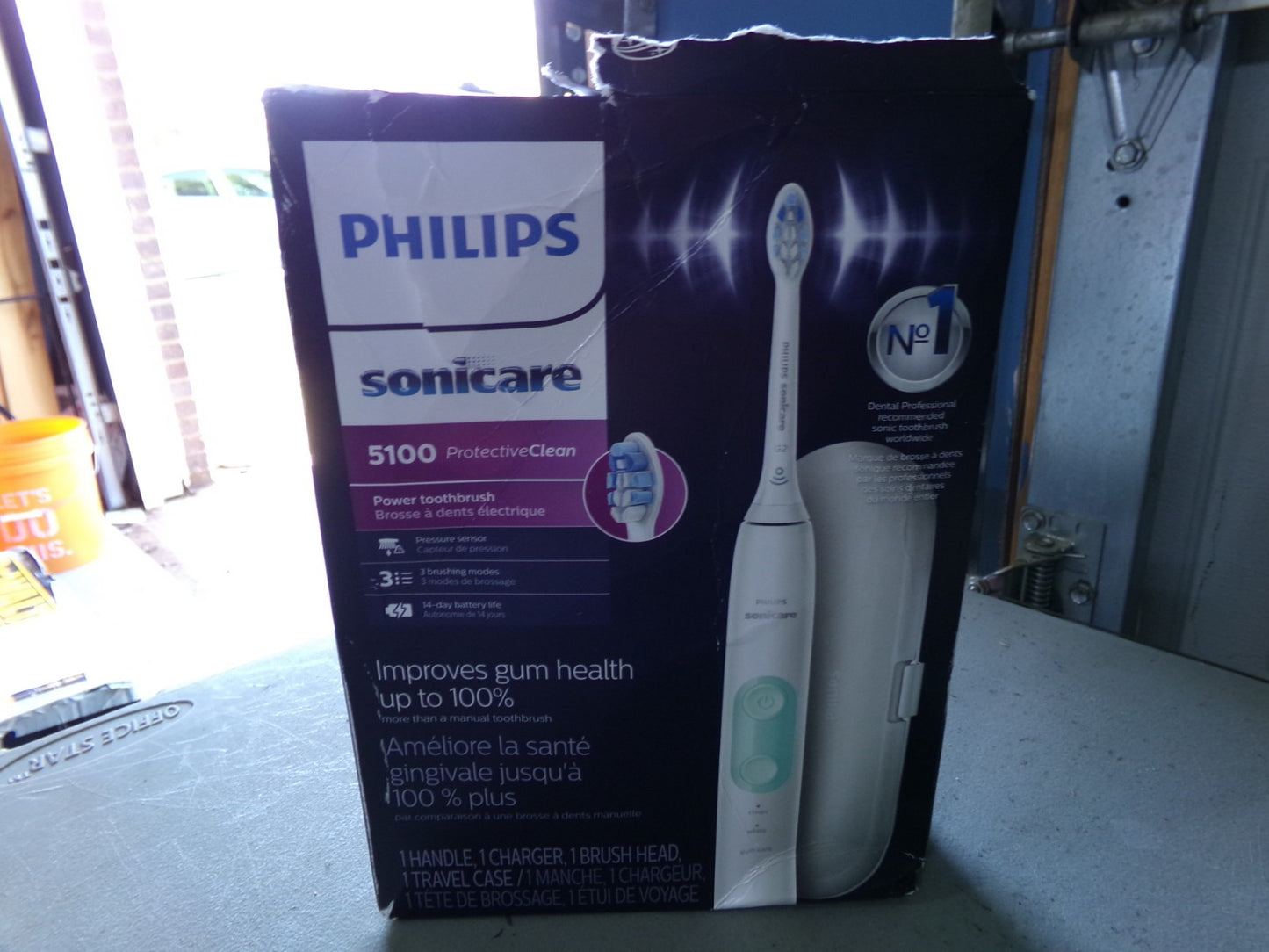 Philips Sonicare ProtectiveClean 5100 Rechargeable Electric Toothbrush, with Pre5