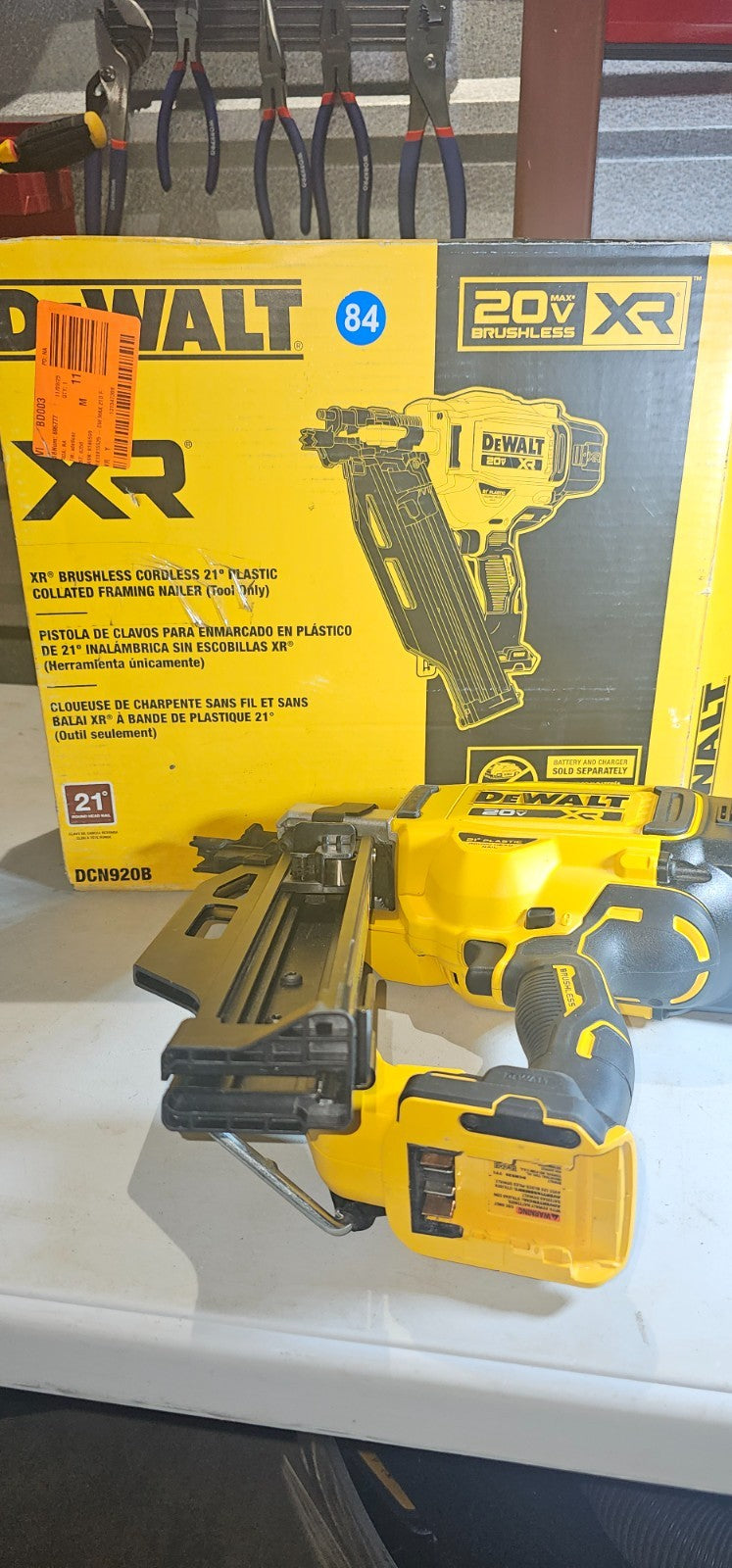 DEWALT 20V DCN920 FRAMING NAILER BARE TOOL ONLY 842