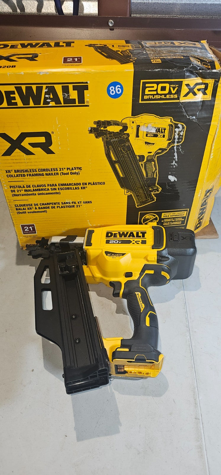 DEWALT 20V DCN920 FRAMING NAILER BARE TOOL ONLY 869