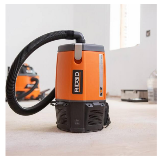 RIDGID 6 Qt. (1.5 Gal.) NXT Backpack Vacuum Cleaner HDB6000