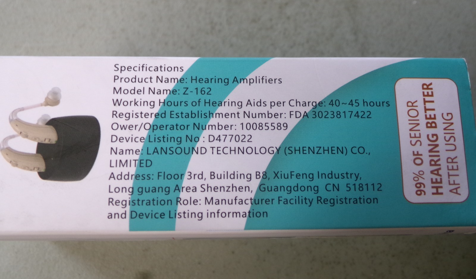Hearing Good Z162 Hearing Amplifiers Noise Reduction, 40–45 Hours Battery Life2