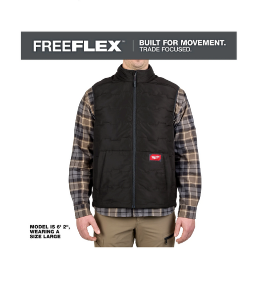 Milwaukee M350BL FREEFLEX Lightweight Insulated Vest Black L0