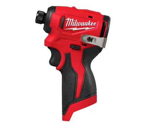 Milwaukee M12 12V LithiumIon Subcompact Brushless Cordless 1/4 in. Hex Impact0