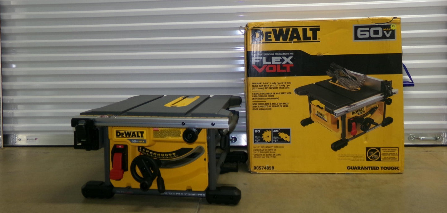 DEWALT FLEXVOLT 60V MAX Cordless Brushless 81/4 in. Table Saw (Tool Only)1