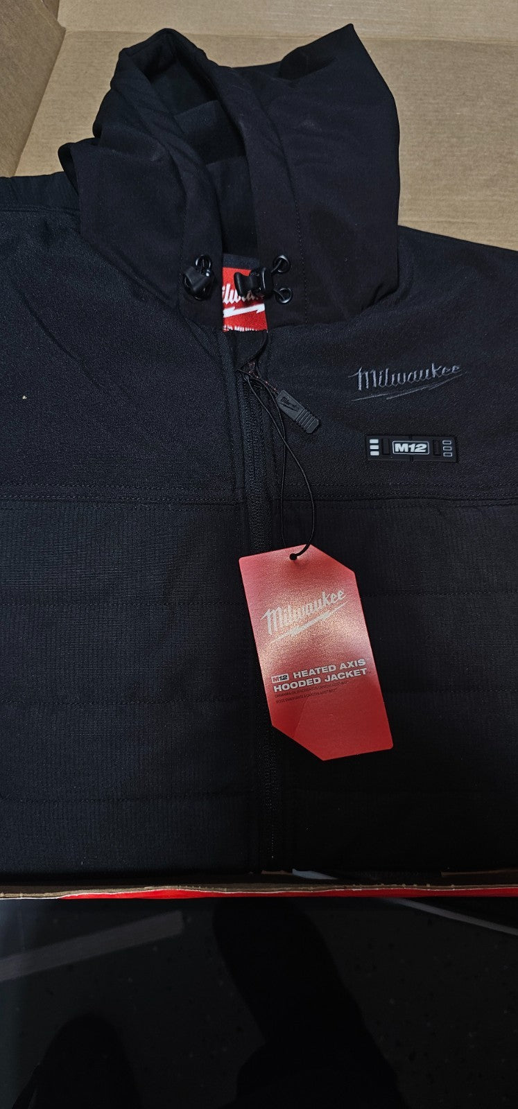 Milwaukee Men's Small M12 12V AXIS Black Heated Jacket NO BATTERY 5