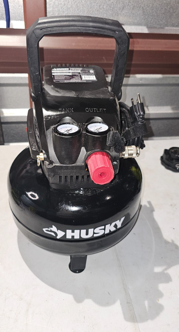 Husky 3 Gal. 120 PSI Portable Electric OilFree Light Duty Air Compressor1