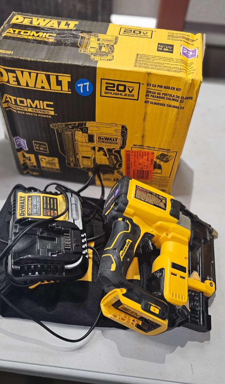 DEWALT Atomic Compact 20V MAX Brushless Cordless 23 Gauge Pin Nailer (Bare Tool)4
