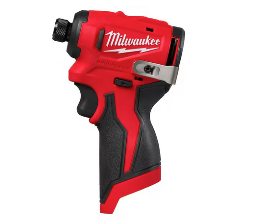 Milwaukee M12 12V LithiumIon Subcompact Brushless Cordless 1/4 in. Hex Impact0