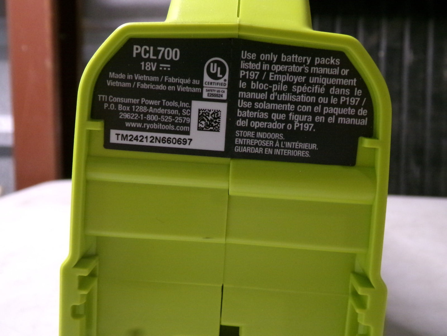 Ryobi PCL700 18V Cordless Powered Hand Vacuum  Tool Only5