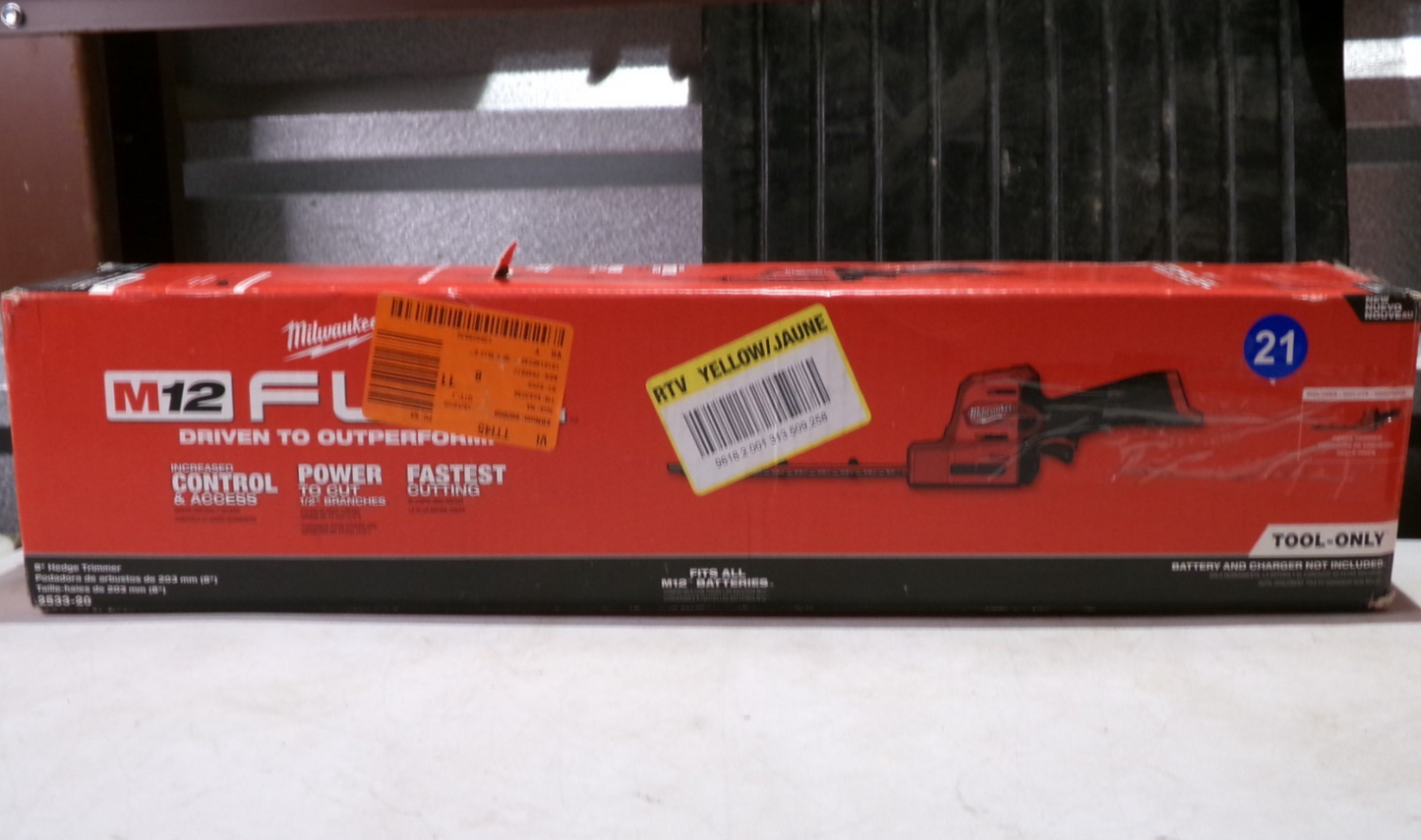 Milwaukee M12 Fuel 12V Hedge Trimmer  Red (253320)0