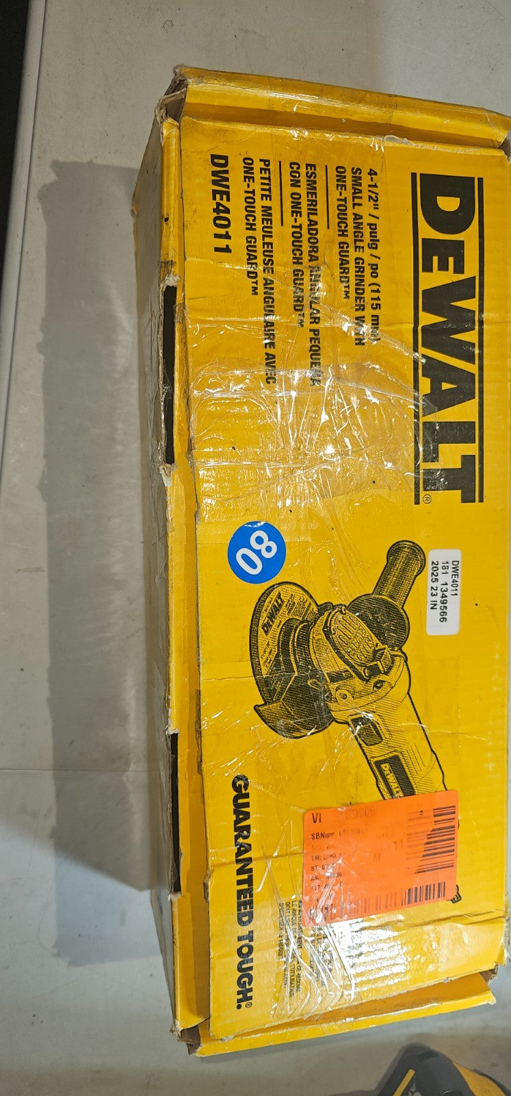 DEWALT DWE4011 41/2 in. Small Angle Grinder 802
