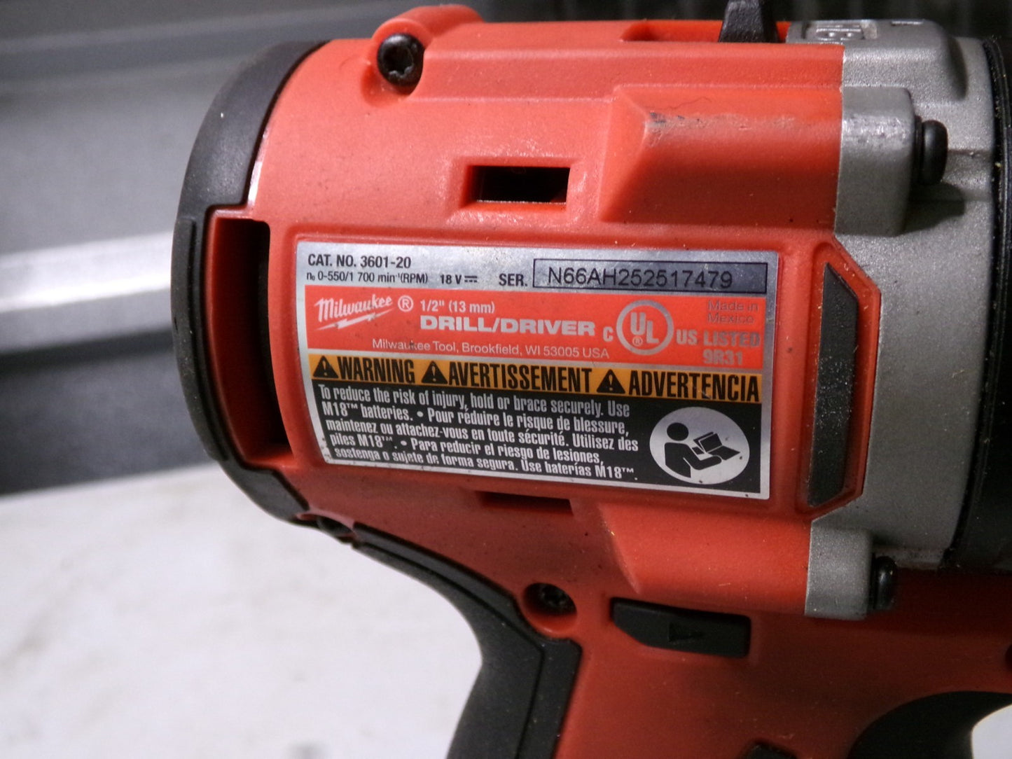 Milwaukee M18 360120 1/2 inch Compact Drill/Driver (Tool Only)3