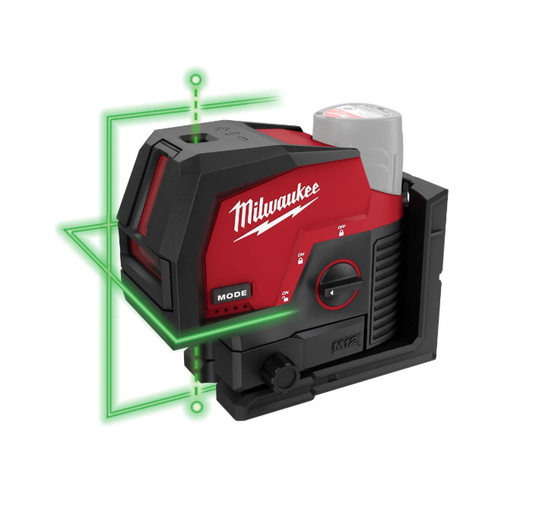 Milwaukee 362220 M12 Green Cross Line and Plumb Points Laser0