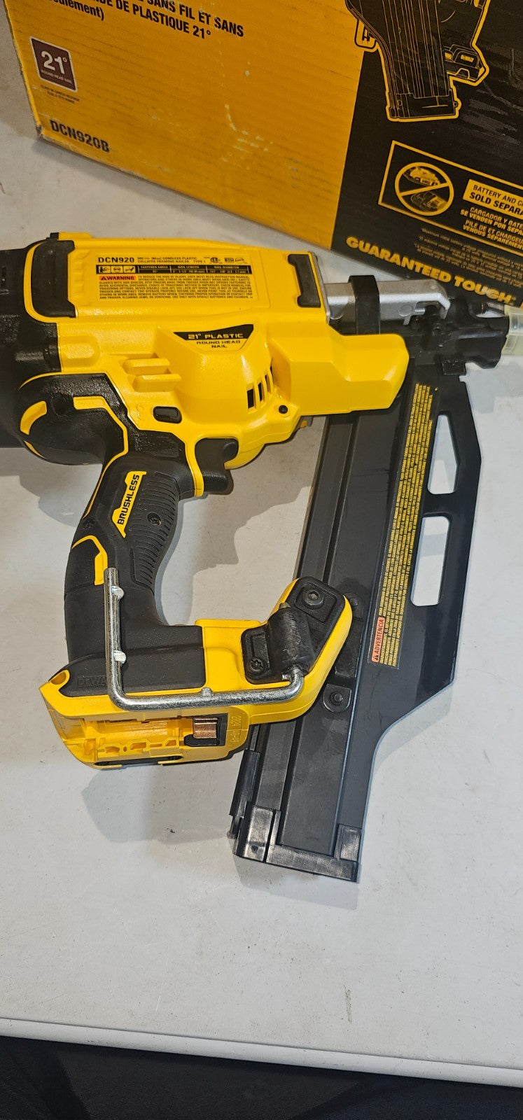 DEWALT 20V DCN920 FRAMING NAILER BARE TOOL ONLY 864