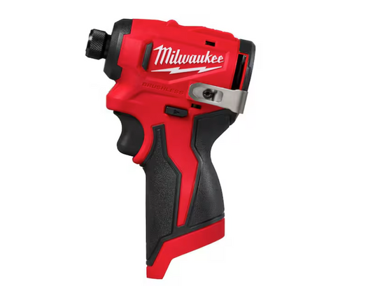 Milwaukee M12 12V LithiumIon Subcompact Brushless Cordless 1/4 in. Hex Impact0