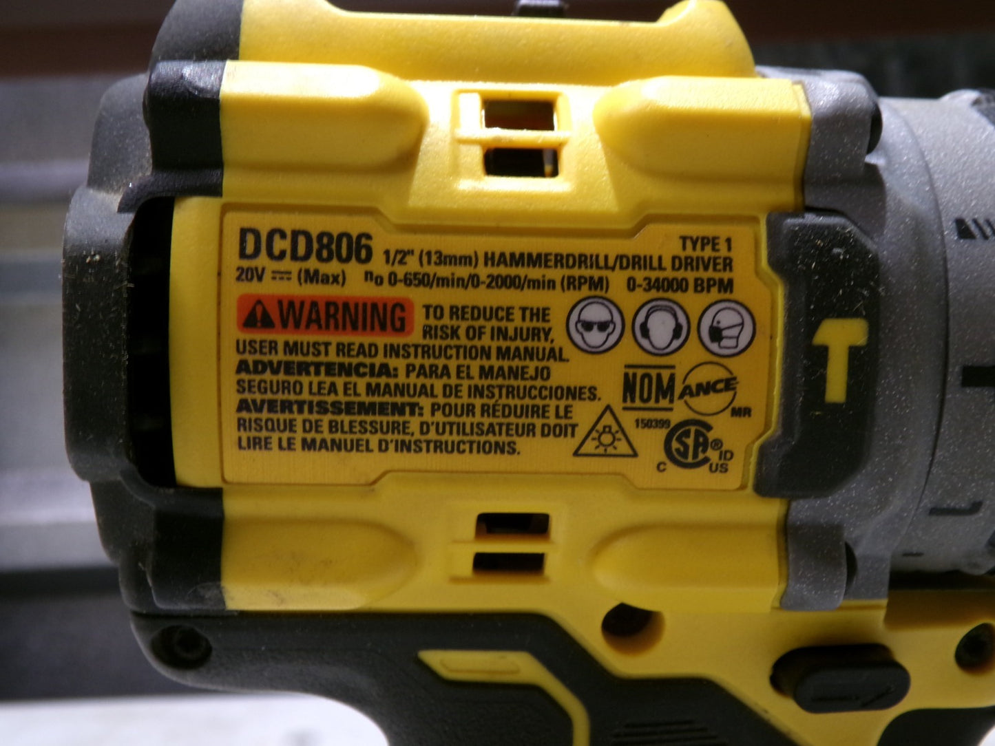 DEWALT 20V MAX XR Brushless Cordless 1/2 in. Hammer Drill (Tool Only) (DCD806)4