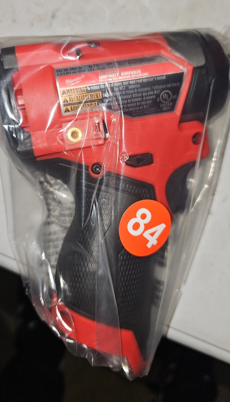 Milwaukee M12 Fuel 1/4in Hex Impact Driver  (345320) Tool Only1