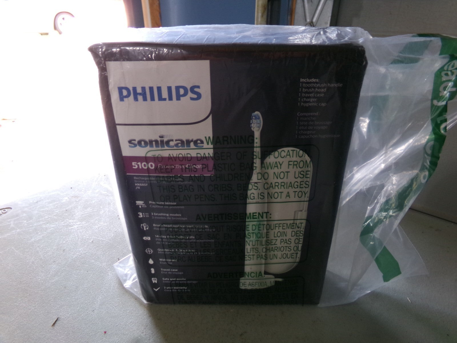 Philips Sonicare ProtectiveClean 5100 Rechargeable Electric Toothbrush, with Pre0