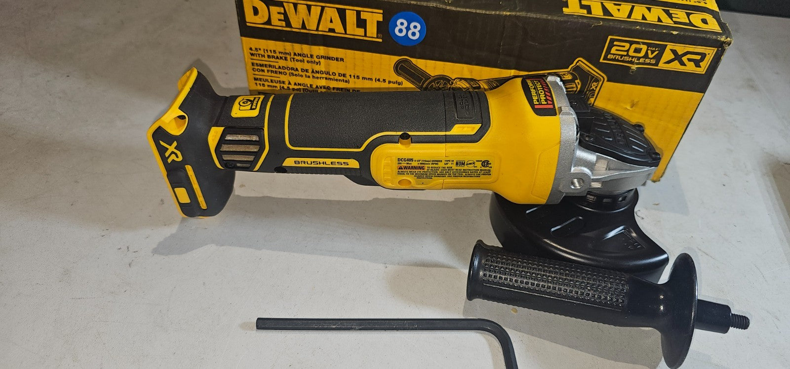 DEWALT DCG405 20V MAX* 41/2 in. Angle Grinder (Tool Only)  884