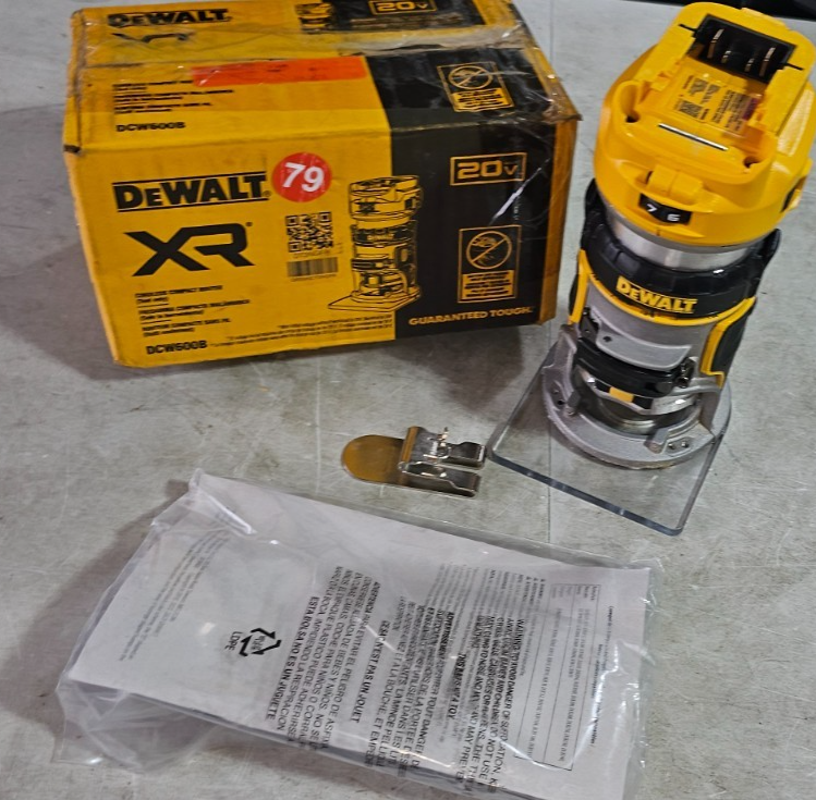 DEWALT  DCW600B 20V MAX XR Cordless Compact Router  Tool Only 791