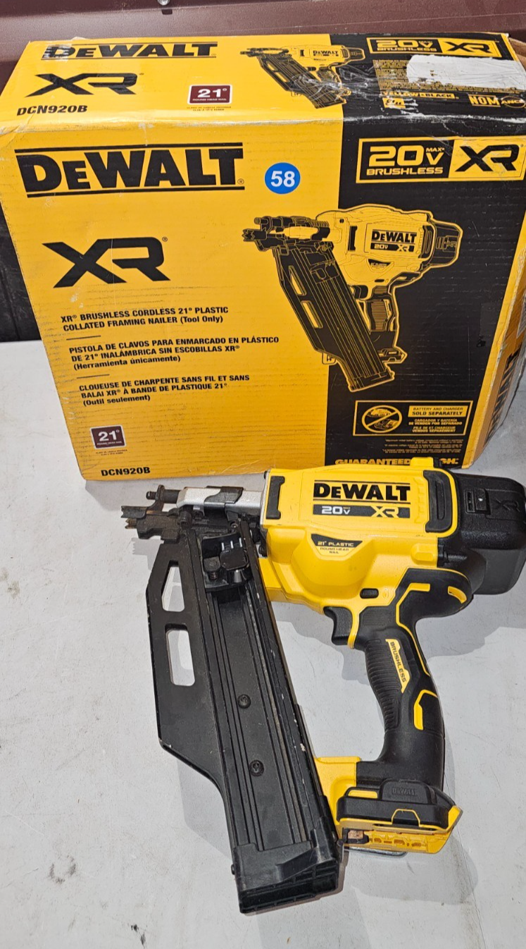 DEWALT 20V DCN920 FRAMING NAILER BARE TOOL ONLY1