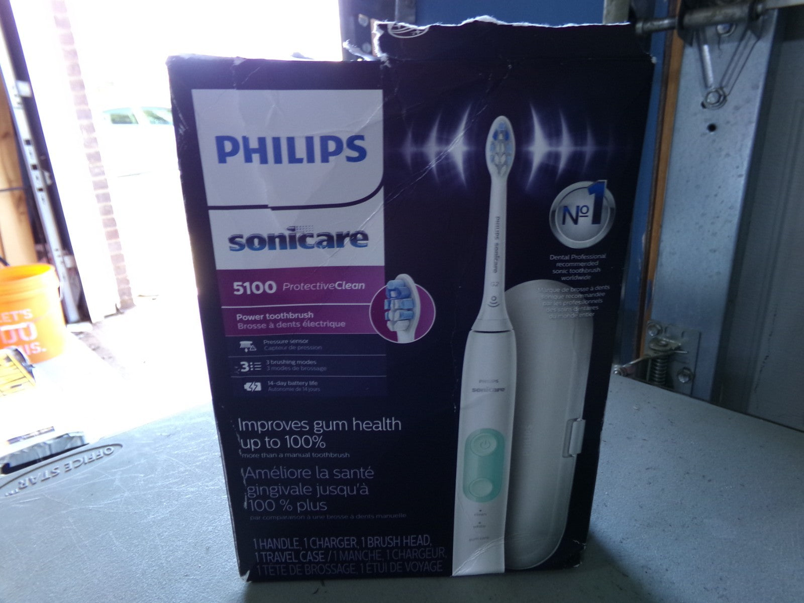 Philips Sonicare ProtectiveClean 5100 Rechargeable Electric Toothbrush, with Pre5